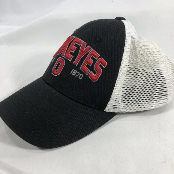 OSU Ohio State Buckeyes Hat Cap Snapback Mesh Back Adjustable OSFM One Size Fits - Picture 2 of 11